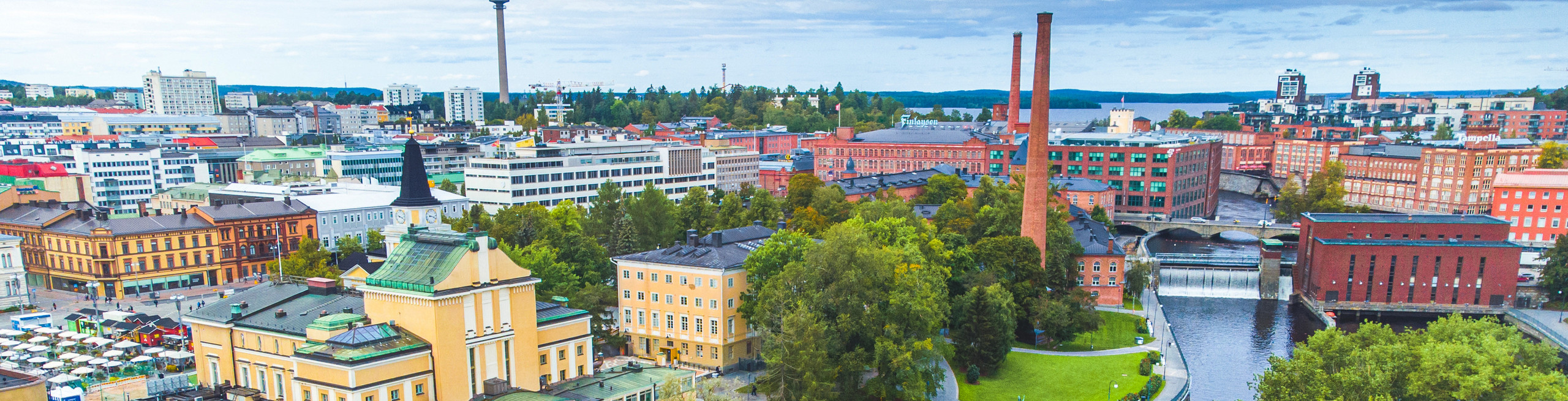 Tampere View from above, credit Visit Tampere Laura Vanzo