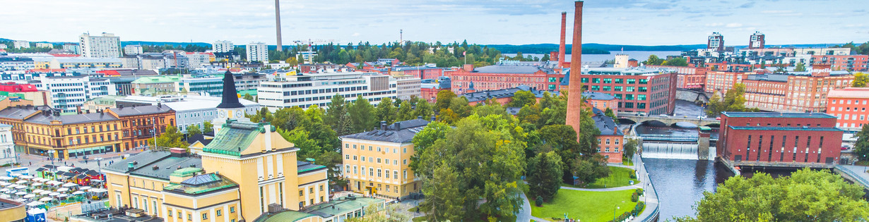 Tampere View from above, credit Visit Tampere Laura Vanzo