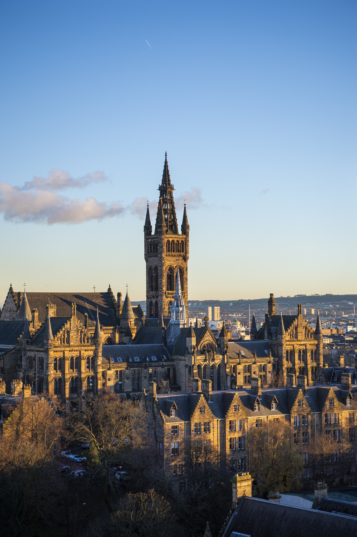 Main building of the University of Glasgow.